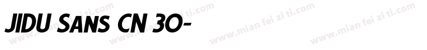 JIDU Sans CN 30字体转换